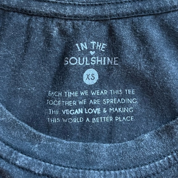 Dark Grey Sleeveless Vegan Activist T-shirt - Picture 5 of 8